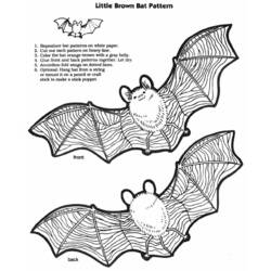 Disegno da colorare: Pipistrello (Animali) #2092 - Pagine da Colorare Stampabili Gratuite
