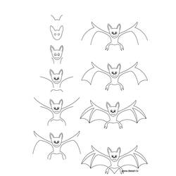 Disegno da colorare: Pipistrello (Animali) #2098 - Pagine da Colorare Stampabili Gratuite