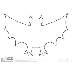 Disegno da colorare: Pipistrello (Animali) #2114 - Pagine da Colorare Stampabili Gratuite