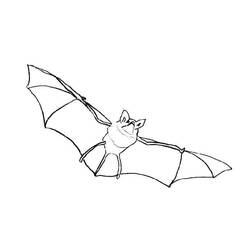Disegno da colorare: Pipistrello (Animali) #2121 - Pagine da Colorare Stampabili Gratuite