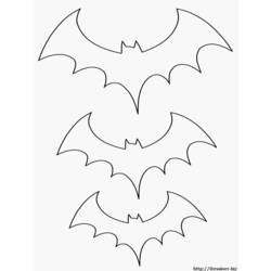 Disegne da colorare: Pipistrello - Pagine da Colorare Stampabili Gratuite