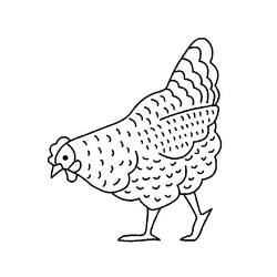 Disegno da colorare: Pollo (Animali) #17228 - Pagine da Colorare Stampabili Gratuite