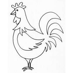 Disegno da colorare: Pollo (Animali) #17236 - Pagine da Colorare Stampabili Gratuite