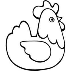 Disegno da colorare: Pollo (Animali) #17239 - Pagine da Colorare Stampabili Gratuite