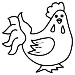 Disegno da colorare: Pollo (Animali) #17247 - Pagine da Colorare Stampabili Gratuite