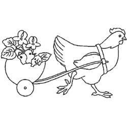 Disegno da colorare: Pollo (Animali) #17251 - Pagine da Colorare Stampabili Gratuite