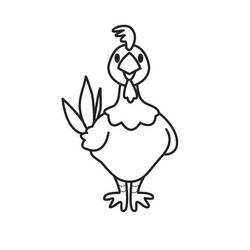 Disegno da colorare: Pollo (Animali) #17252 - Pagine da Colorare Stampabili Gratuite