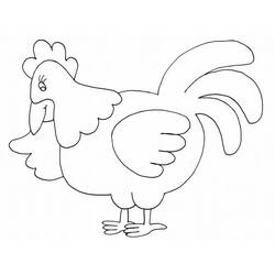 Disegno da colorare: Pollo (Animali) #17259 - Pagine da Colorare Stampabili Gratuite