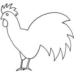 Disegno da colorare: Pollo (Animali) #17273 - Pagine da Colorare Stampabili Gratuite