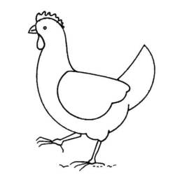 Disegno da colorare: Pollo (Animali) #17275 - Pagine da Colorare Stampabili Gratuite
