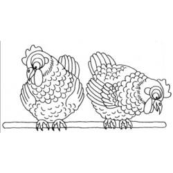 Disegno da colorare: Pollo (Animali) #17278 - Pagine da Colorare Stampabili Gratuite