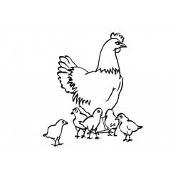 Disegno da colorare: Pollo (Animali) #17281 - Pagine da Colorare Stampabili Gratuite