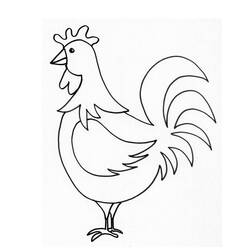 Disegno da colorare: Pollo (Animali) #17283 - Pagine da Colorare Stampabili Gratuite