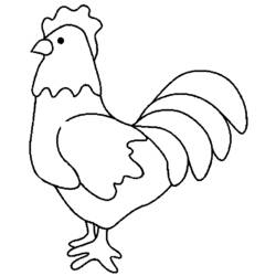 Disegno da colorare: Pollo (Animali) #17284 - Pagine da Colorare Stampabili Gratuite