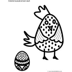 Disegno da colorare: Pollo (Animali) #17293 - Pagine da Colorare Stampabili Gratuite