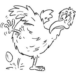 Disegno da colorare: Pollo (Animali) #17294 - Pagine da Colorare Stampabili Gratuite
