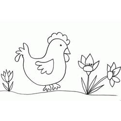 Disegno da colorare: Pollo (Animali) #17306 - Pagine da Colorare Stampabili Gratuite