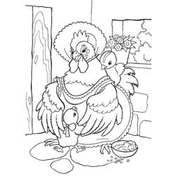 Disegno da colorare: Pollo (Animali) #17308 - Pagine da Colorare Stampabili Gratuite