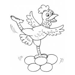 Disegno da colorare: Pollo (Animali) #17313 - Pagine da Colorare Stampabili Gratuite