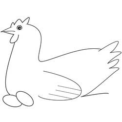 Disegno da colorare: Pollo (Animali) #17318 - Pagine da Colorare Stampabili Gratuite