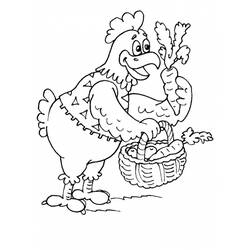 Disegno da colorare: Pollo (Animali) #17346 - Pagine da Colorare Stampabili Gratuite