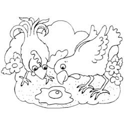 Disegno da colorare: Pollo (Animali) #17348 - Pagine da Colorare Stampabili Gratuite