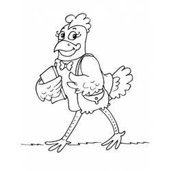 Disegno da colorare: Pollo (Animali) #17356 - Pagine da Colorare Stampabili Gratuite