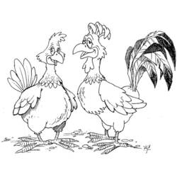 Disegno da colorare: Pollo (Animali) #17360 - Pagine da Colorare Stampabili Gratuite