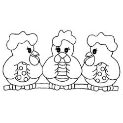 Disegno da colorare: Pollo (Animali) #17363 - Pagine da Colorare Stampabili Gratuite