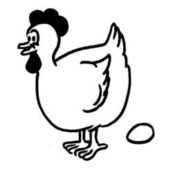 Disegno da colorare: Pollo (Animali) #17391 - Pagine da Colorare Stampabili Gratuite