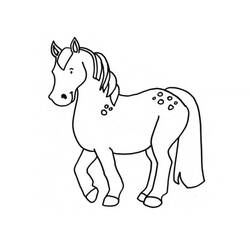 Disegno da colorare: Pony (Animali) #17839 - Pagine da Colorare Stampabili Gratuite