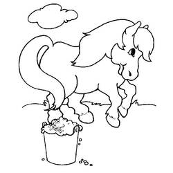Disegno da colorare: Pony (Animali) #17841 - Pagine da Colorare Stampabili Gratuite