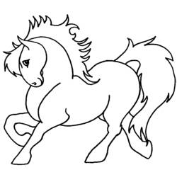 Disegno da colorare: Pony (Animali) #17855 - Pagine da Colorare Stampabili Gratuite