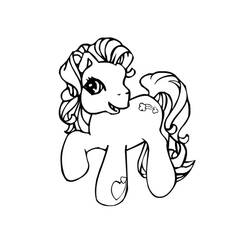 Disegno da colorare: Pony (Animali) #17893 - Pagine da Colorare Stampabili Gratuite