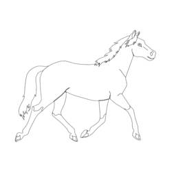 Disegno da colorare: Pony (Animali) #17906 - Pagine da Colorare Stampabili Gratuite