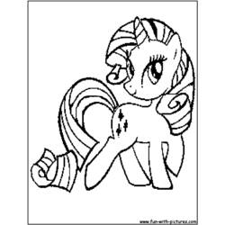 Disegno da colorare: Pony (Animali) #17908 - Pagine da Colorare Stampabili Gratuite