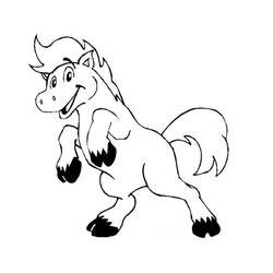 Disegno da colorare: Pony (Animali) #17984 - Pagine da Colorare Stampabili Gratuite
