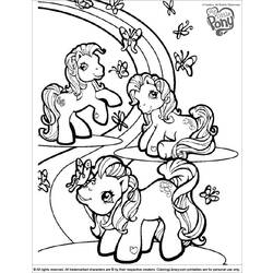 Disegno da colorare: Pony (Animali) #18014 - Pagine da Colorare Stampabili Gratuite