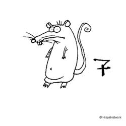 Disegno da colorare: Ratto (Animali) #15186 - Pagine da Colorare Stampabili Gratuite