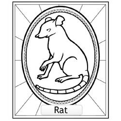 Disegno da colorare: Ratto (Animali) #15220 - Pagine da Colorare Stampabili Gratuite