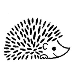 Disegno da colorare: Riccio (Animali) #8365 - Pagine da Colorare Stampabili Gratuite