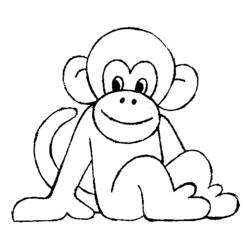 Disegno da colorare: Scimmia (Animali) #14137 - Pagine da Colorare Stampabili Gratuite
