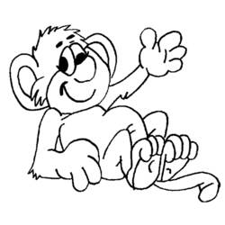 Disegno da colorare: Scimmia (Animali) #14181 - Pagine da Colorare Stampabili Gratuite