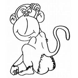 Disegno da colorare: Scimmia (Animali) #14251 - Pagine da Colorare Stampabili Gratuite