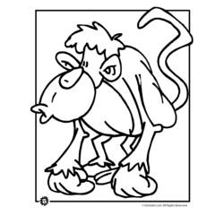 Disegno da colorare: Scimmia (Animali) #14260 - Pagine da Colorare Stampabili Gratuite