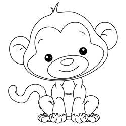Disegno da colorare: Scimmia (Animali) #14267 - Pagine da Colorare Stampabili Gratuite