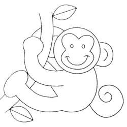 Disegno da colorare: Scimmia (Animali) #14276 - Pagine da Colorare Stampabili Gratuite
