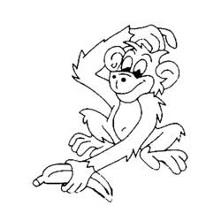 Disegno da colorare: Scimmia (Animali) #14279 - Pagine da Colorare Stampabili Gratuite