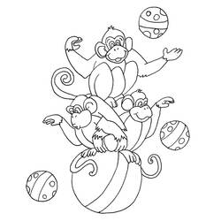 Disegno da colorare: Scimmia (Animali) #14281 - Pagine da Colorare Stampabili Gratuite