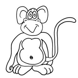 Disegno da colorare: Scimmia (Animali) #14305 - Pagine da Colorare Stampabili Gratuite